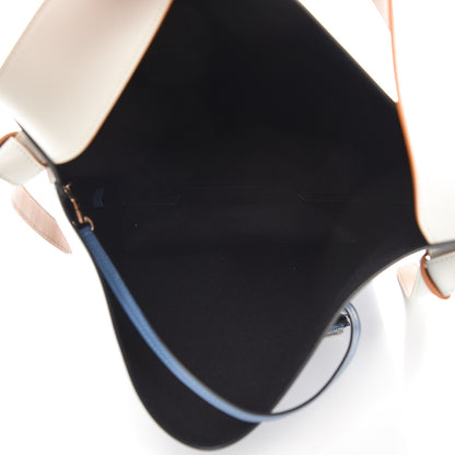 Celine Shiny Smooth Calfskin Small Twisted Cabas Washed Blue Black 5 of 10