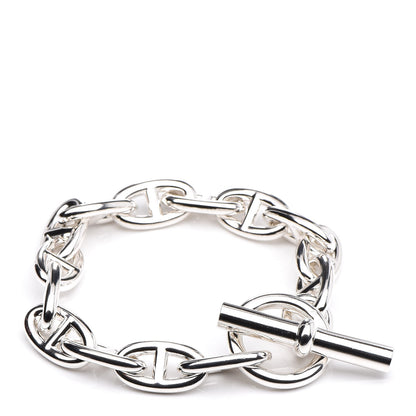Hermes Sterling Silver GM Chaine D'Ancre Bracelet 14 1 of 6