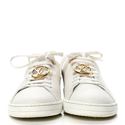 Louis Vuitton Calfskin Frontrow Sneakers 39.5 White 2 of 5