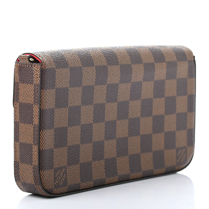 Louis Vuitton Damier Ebene Pochette Felicie Chain Wallet 2 of 6