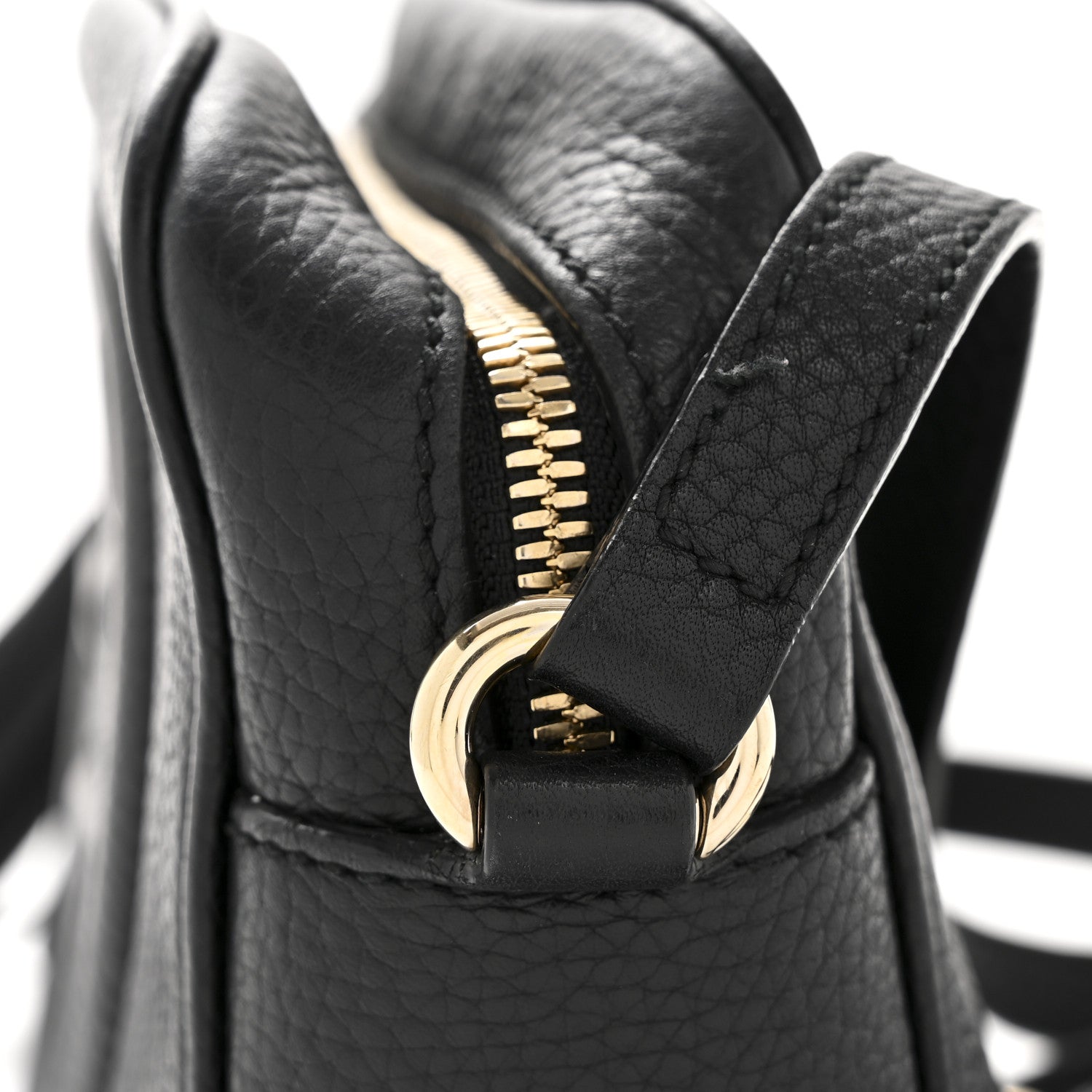 Gucci Pebbled Calfskin Small Soho Disco Bag Black 1830898