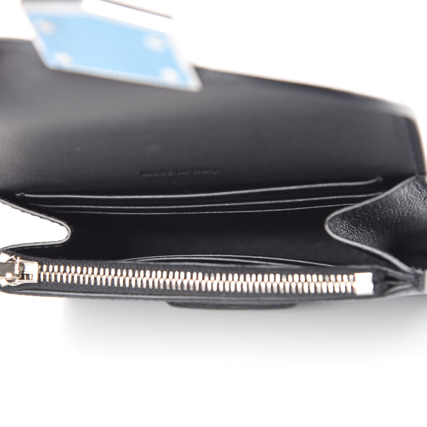 Grained Calfskin Small Trotteur Multifunction Flap Wallet Black
