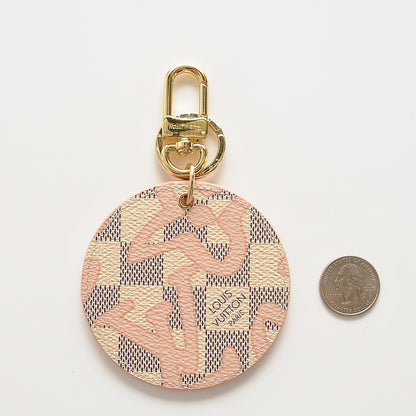 Louis Vuitton Damier Azur Tahitienne Bag Charm Key Ring 2 of 5