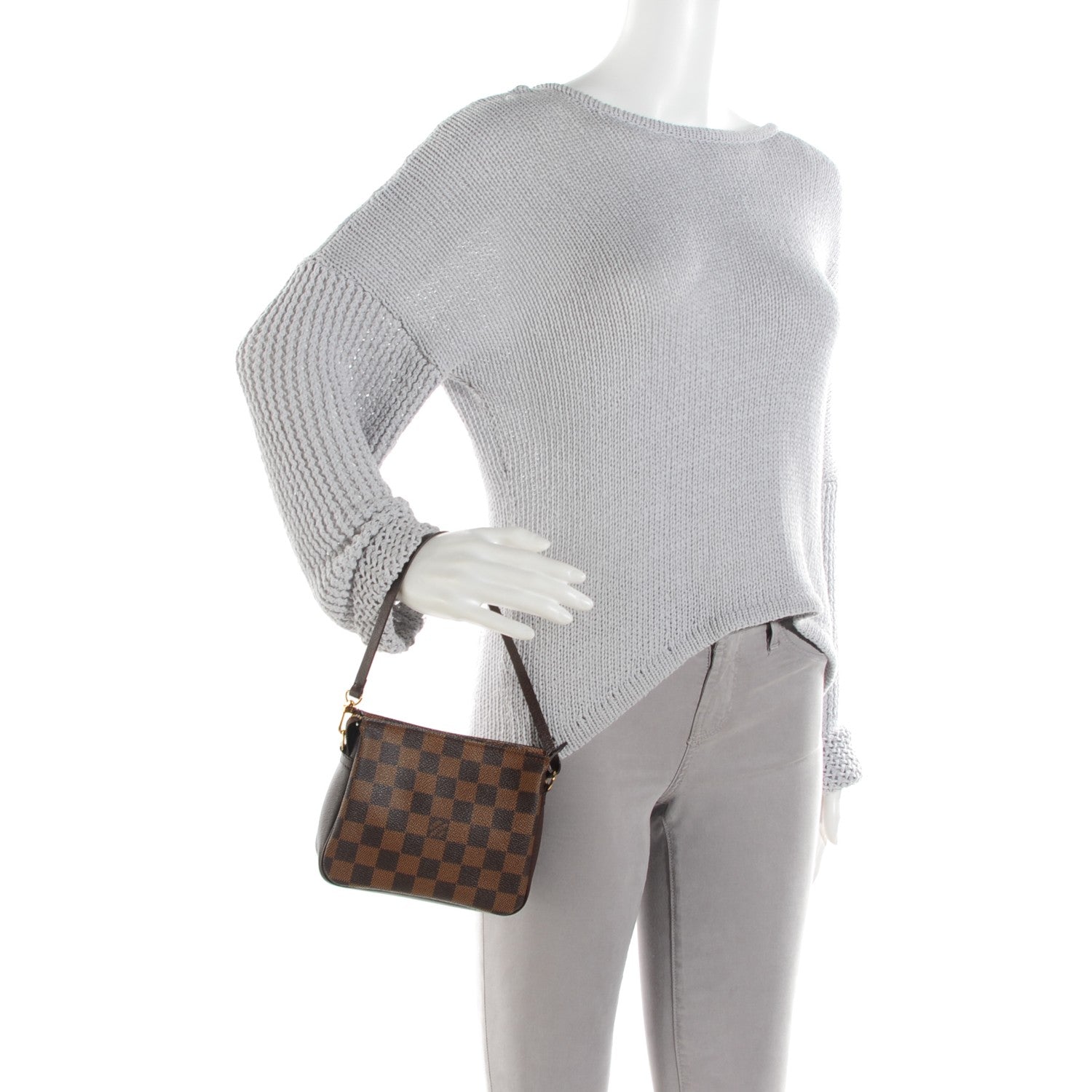 Louis Vuitton Damier Ebene Trousse Make Up Bag Pochette 2 of 7