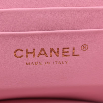 Chanel Shearling Lambskin Quilted Small CC Vanity Case Pink 7 of 11