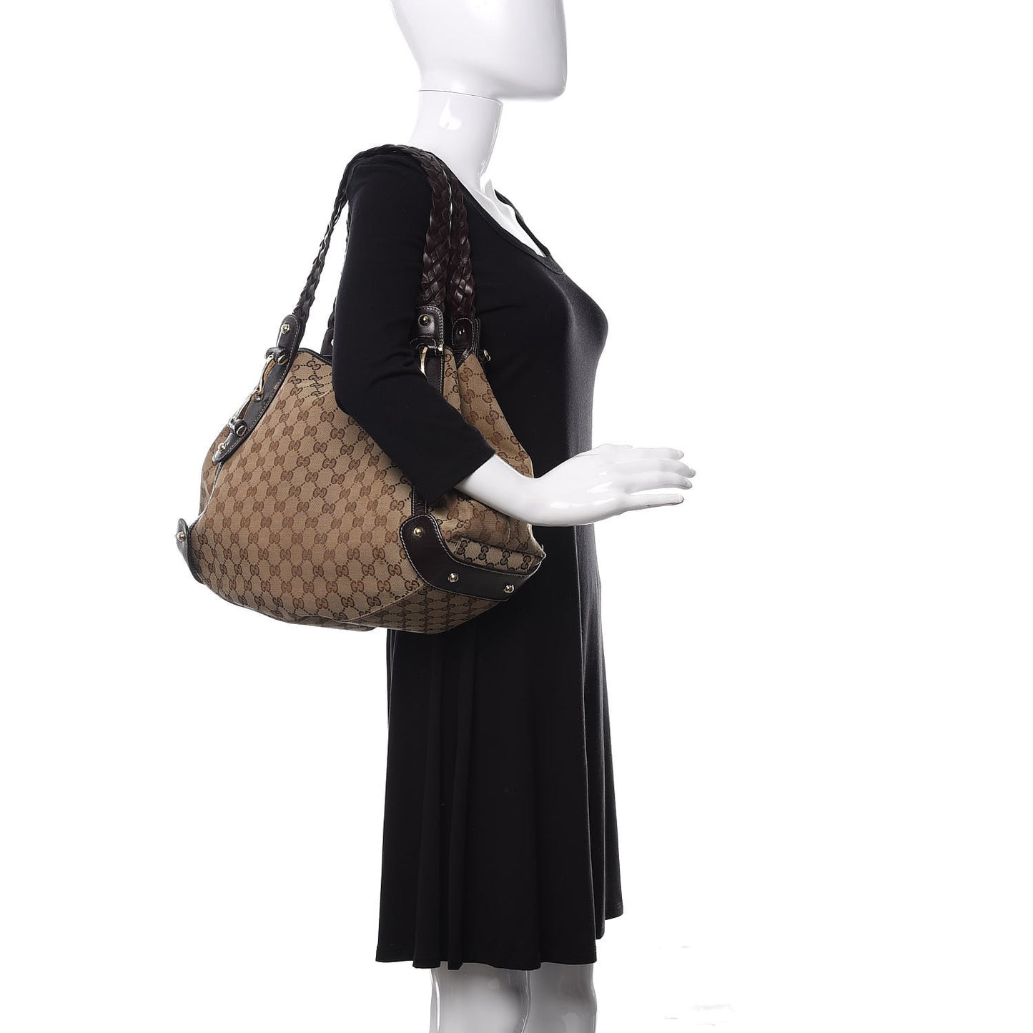 Monogram Medium Pelham Shoulder Bag Dark Brown
