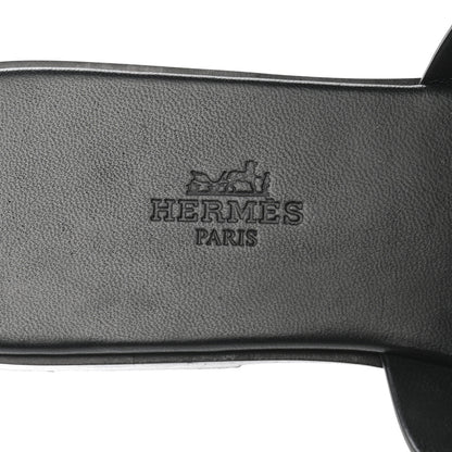 Hermes Calfskin Amore Sandals 38 Black 7 of 11
