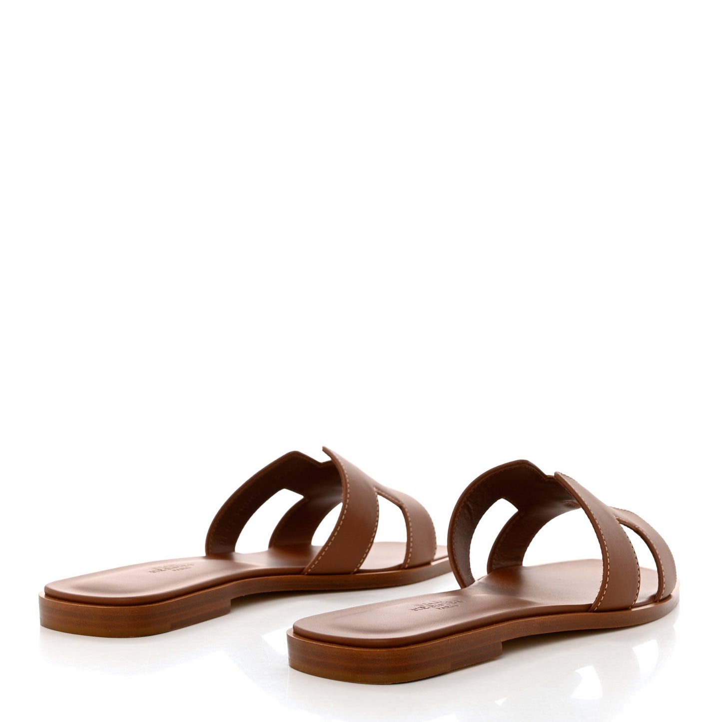 Box Calfskin Oran Sandals 37 Gold