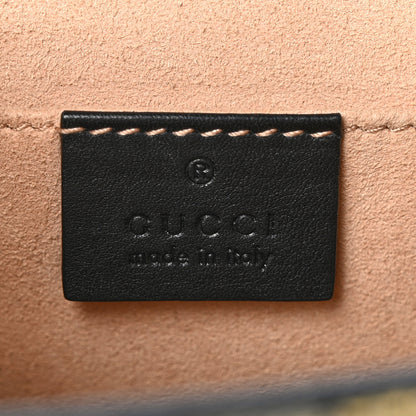 Gucci GG Supreme Monogram Bees Small Padlock Shoulder Bag Black 6 of 10