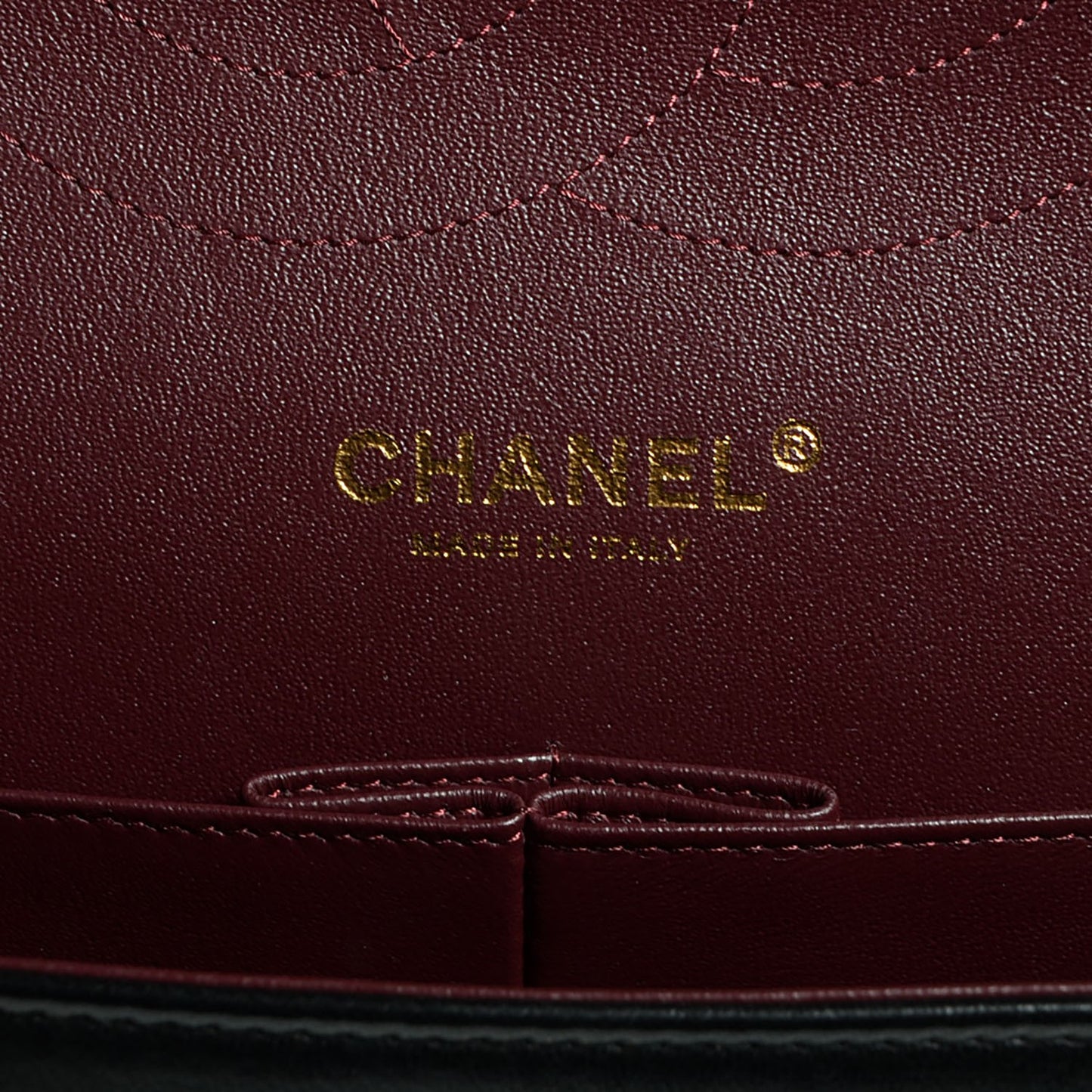 Lambskin Quilted Jumbo Double Flap Black