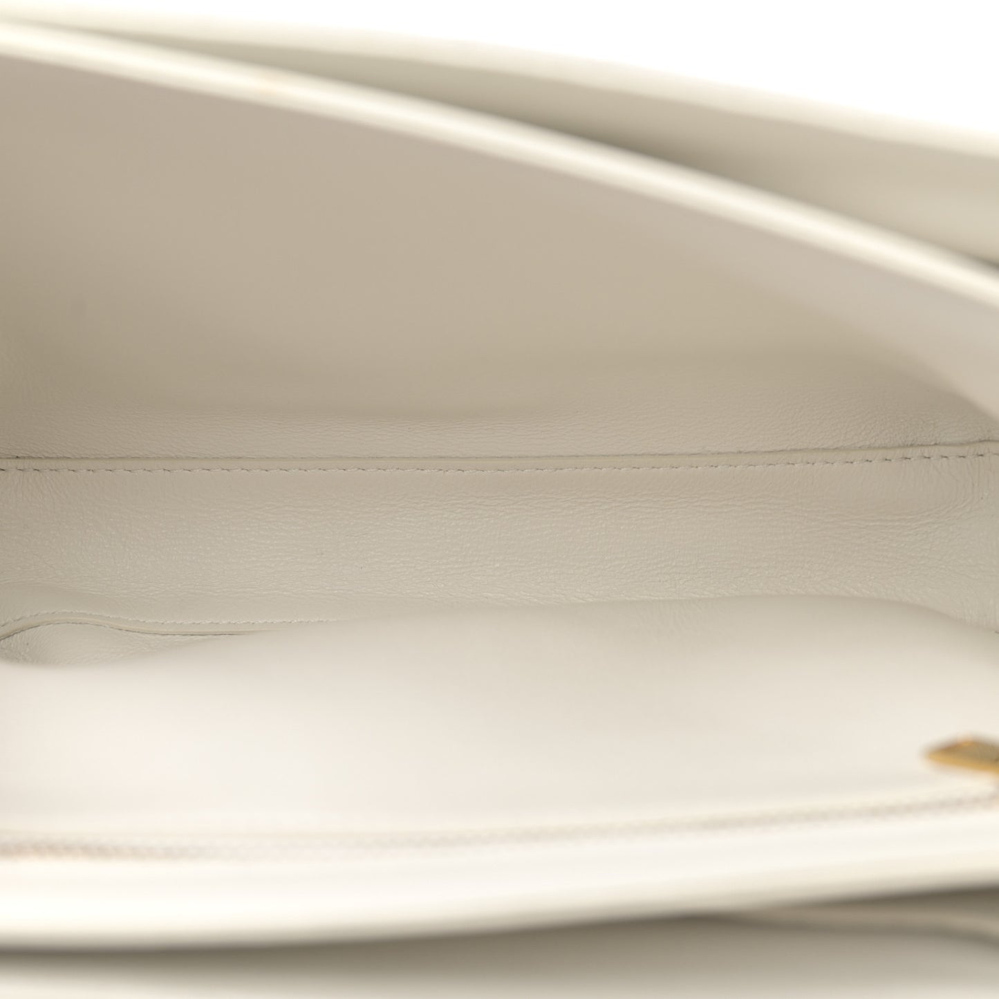 Calfskin Quilted Medium C Bag Black White