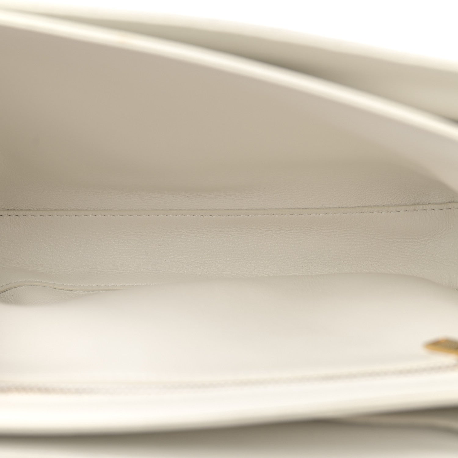 Celine Calfskin Quilted Medium C Bag Black White 5 of 15