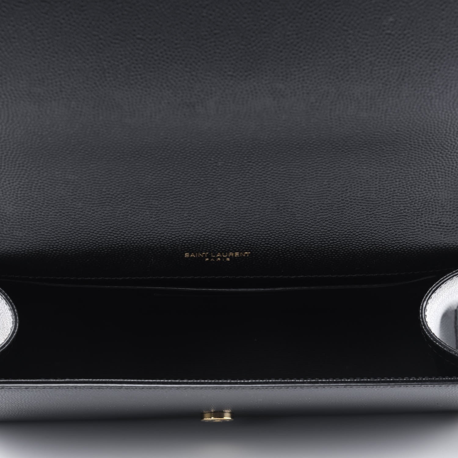 Saint Laurent Grain De Poudre Medium Classic Monogram Kate Satchel Black 3 of 3