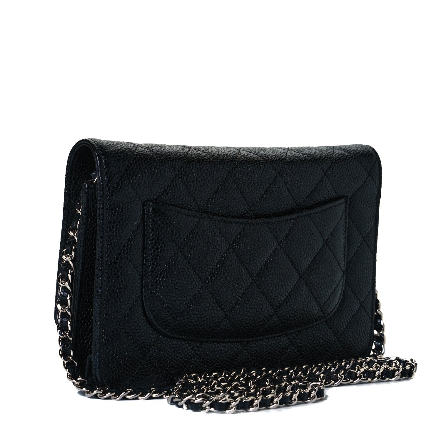 Chanel Caviar Quilted Wallet On Chain WOC Black 3 of 8