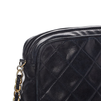 Chanel Lambskin Quilted CC Tassel Camera Case Blue 12 of 14