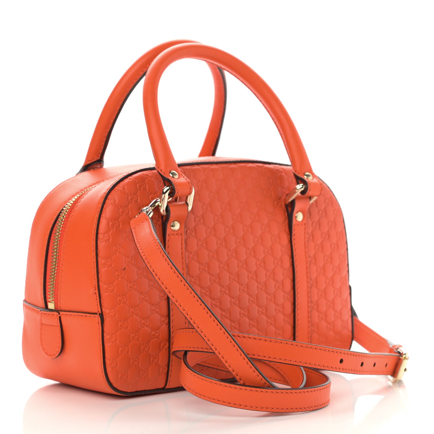 Soft Microguccissima Small Crossbody Bag Sun Orange