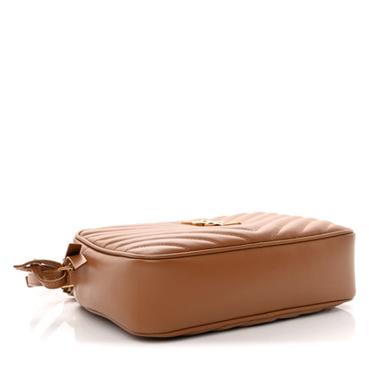 Saint Laurent Calfskin Matelasse Monogram Lou Camera Bag Cinnamon 4 of 10