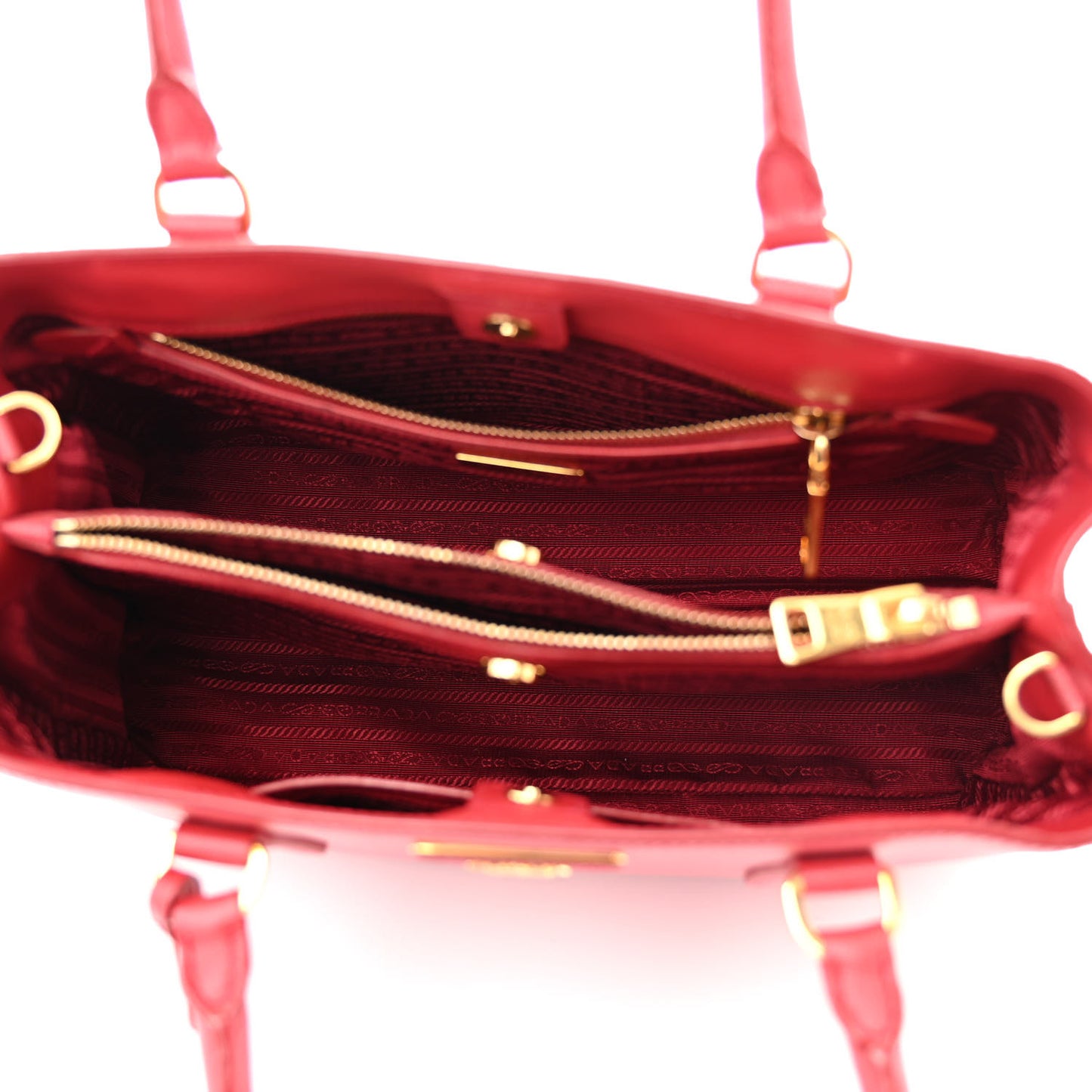 Saffiano Lux Medium Tote Fuoco