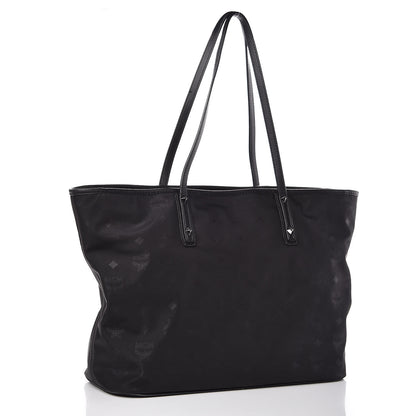 MCM Nylon Monogram Medium Dieter Shopper Tote Black 3 of 14