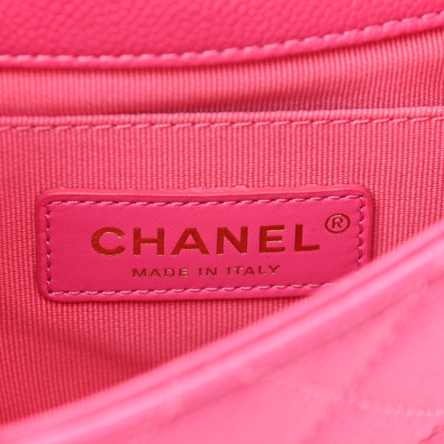 Chanel Caviar Quilted Chain Melody Waist Belt Bag Dark Pink 6 of 11