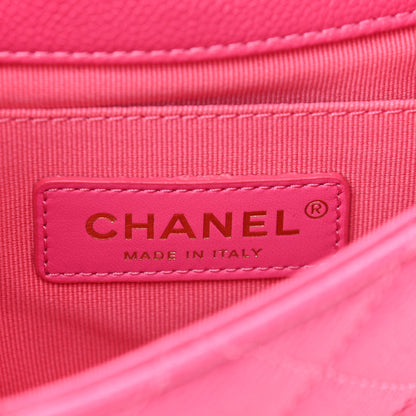 Chanel Caviar Quilted Chain Melody Waist Belt Bag Dark Pink 6 of 11