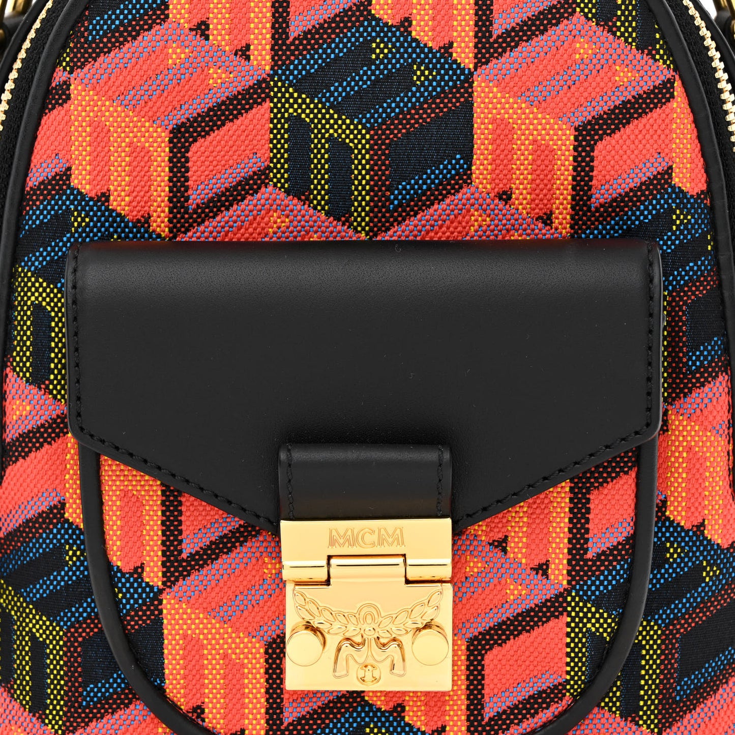 Jaquard Cubic Monogram Rockstar X-Mini Tracy Backpack Multicolor