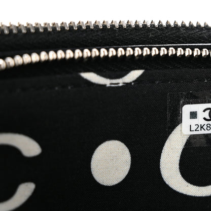 Chanel Caviar Quilted Logo Small Clutch With Chain Black 8 of 13