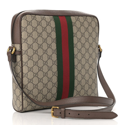 Gucci GG Supreme Monogram Web Medium Ophidia Messenger Bag Brown 3 of 10