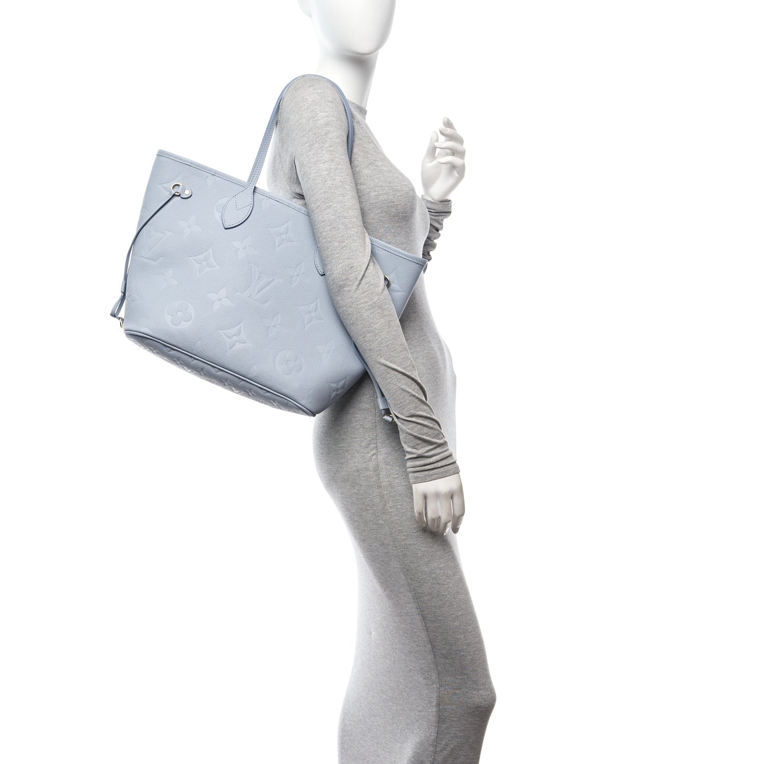 Louis Vuitton Empreinte Monogram Giant Neverfull MM Blue Hour 2 of 11