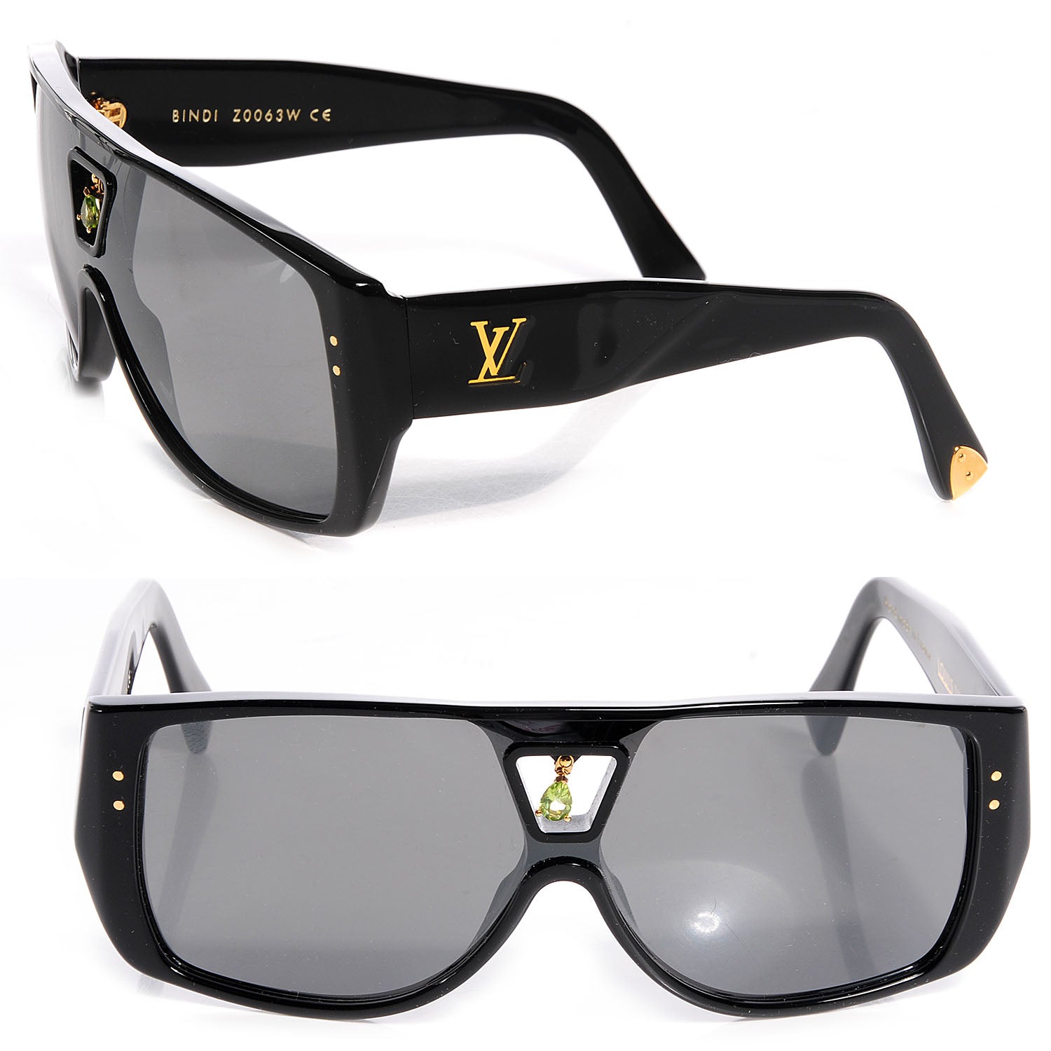 Louis Vuitton Acetate Peridot Bindi Sunglasses Black 1 of 6