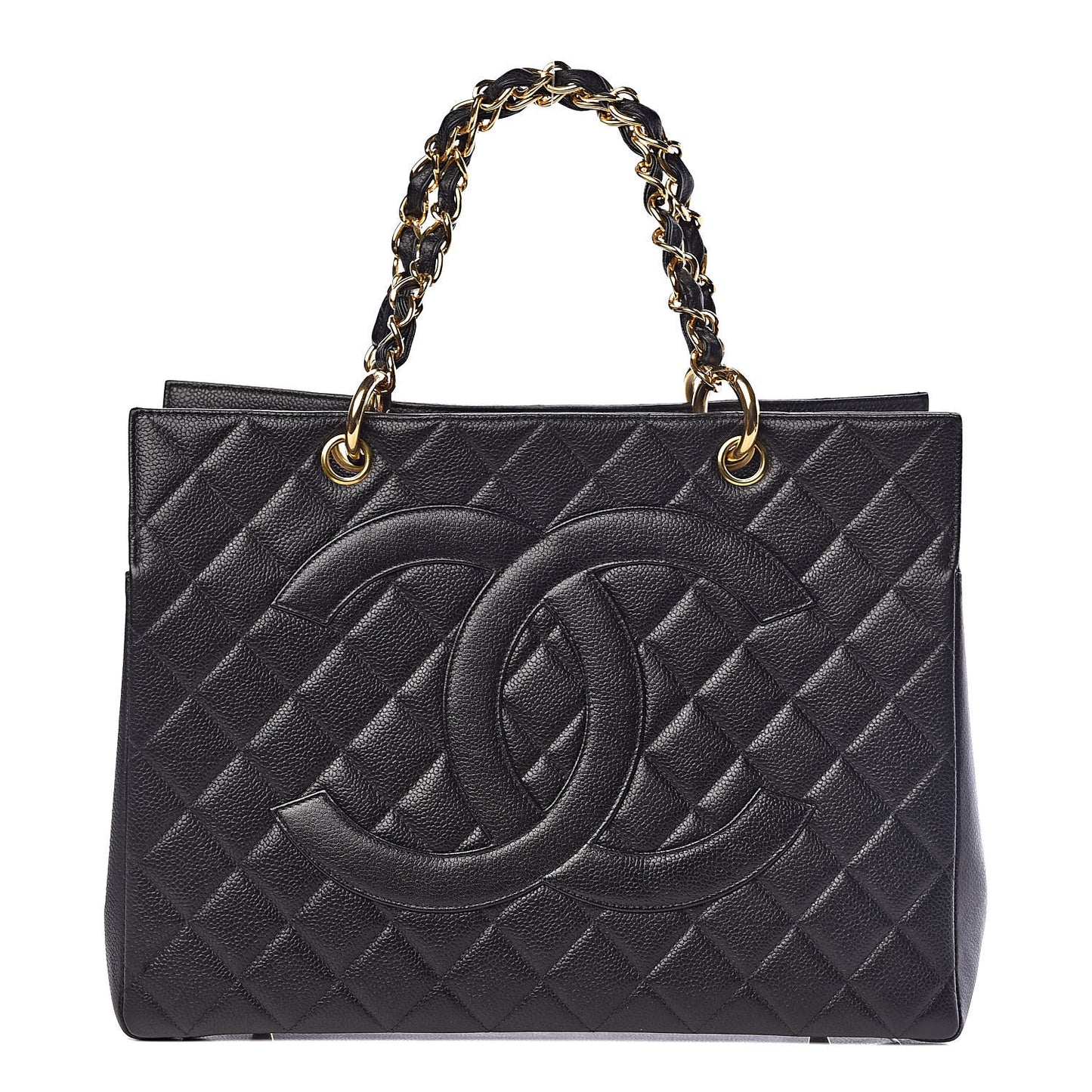 Caviar Quilted Timeless CC Tote Black