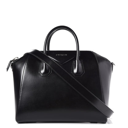 Givenchy Shiny Lord Calfskin Medium Antigona Black 1 of 8