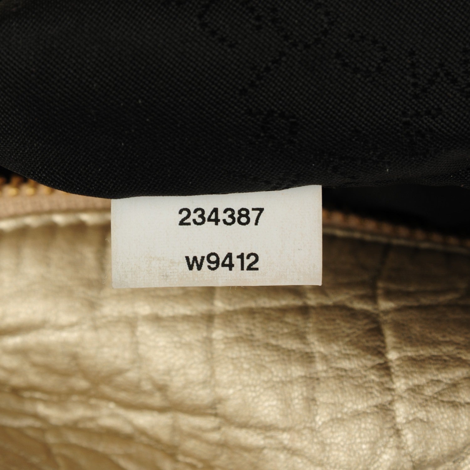 Stella McCartney Metallic Woven Boucle Fold Over Falabella Tote Gold 8 of 9
