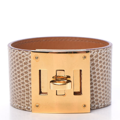 Hermes Lizard Kelly Dog Cuff Ficelle 3 of 7