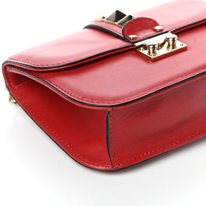 Valentino Garavani Vitello Small Glam Lock Rockstud Flap Red 9 of 10