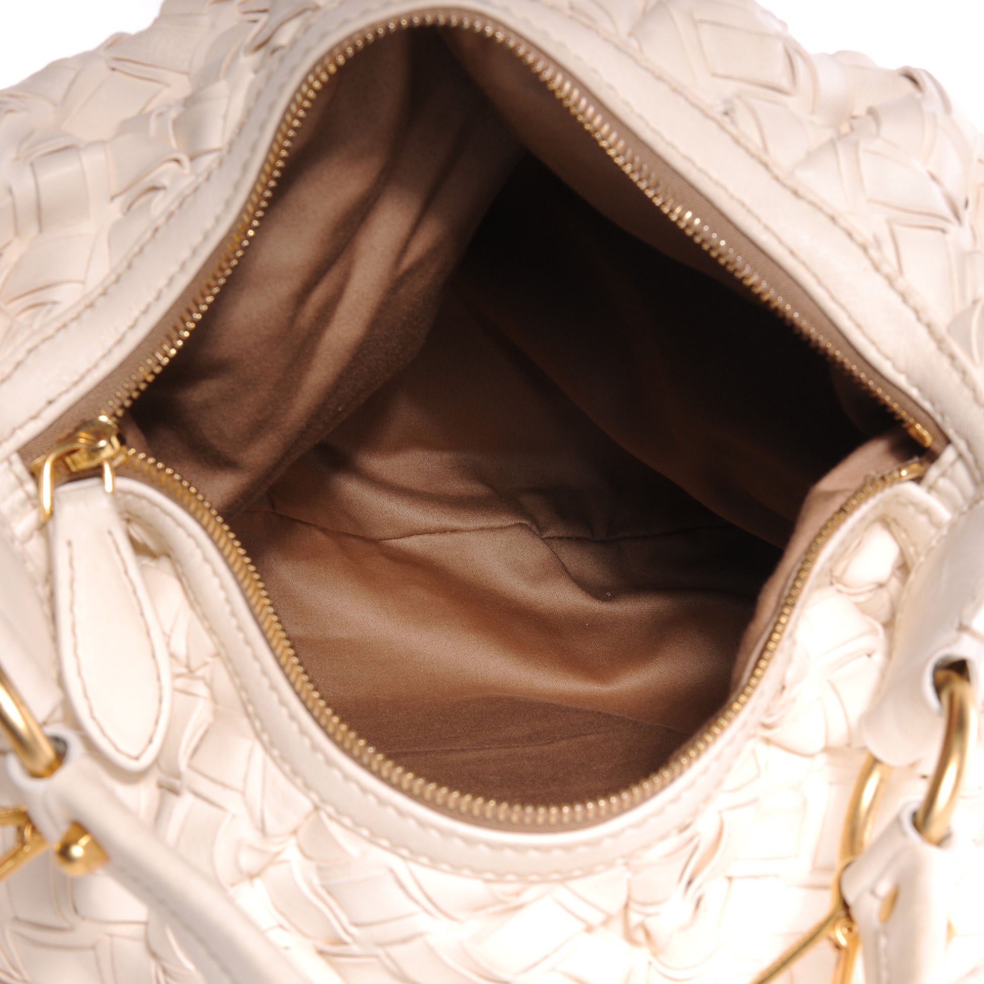 Miu Miu Woven Leather Fringe Hobo 6 of 9