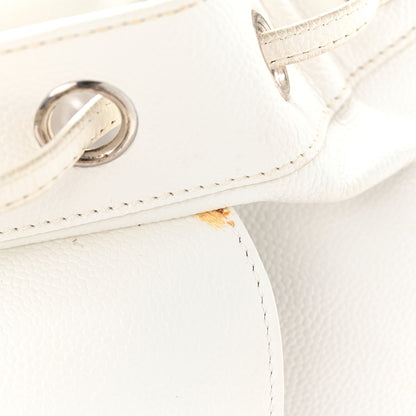 Chanel Caviar CC Backpack White 18 of 19