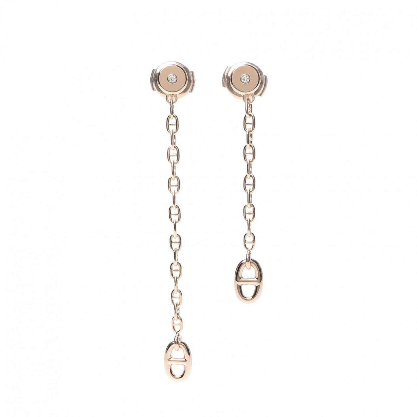 18K Rose Gold Diamond TPM Farandole Drop Earrings