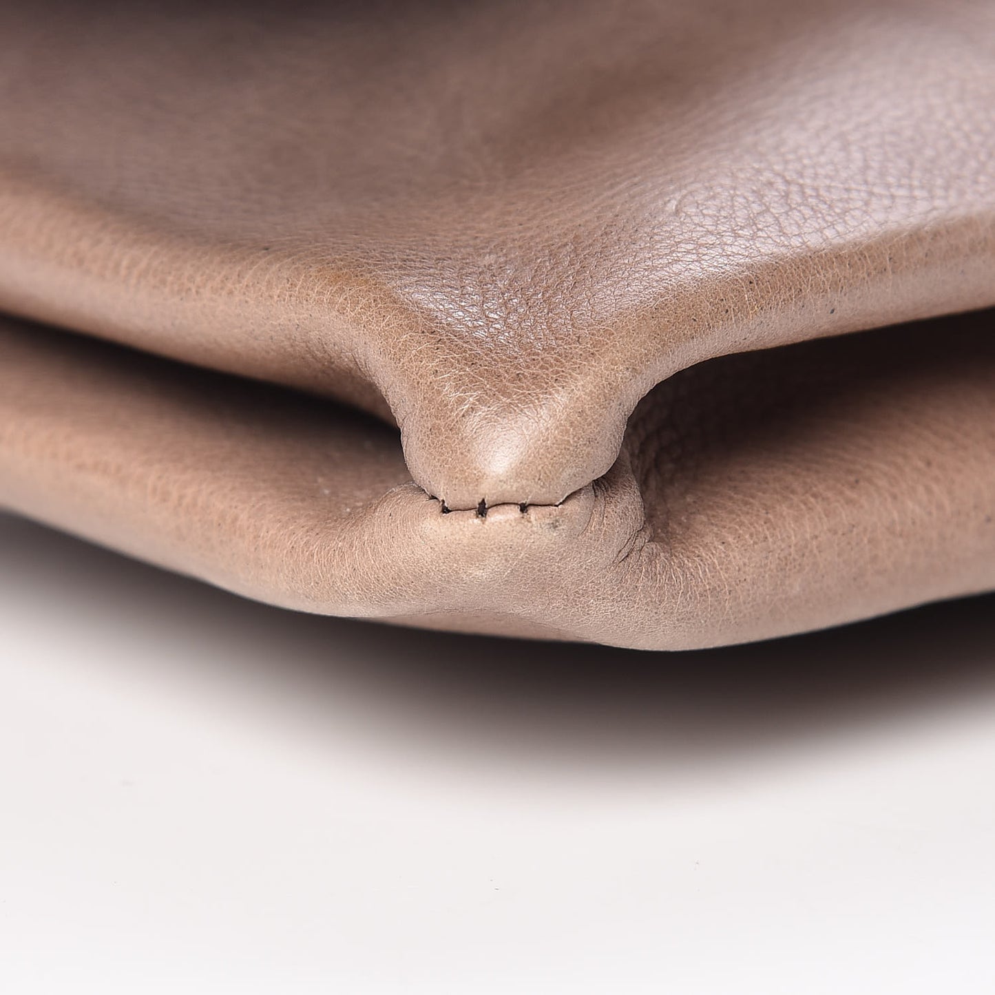 Glace Calfskin Fold Over Clutch Ombre Ardesia Fumo