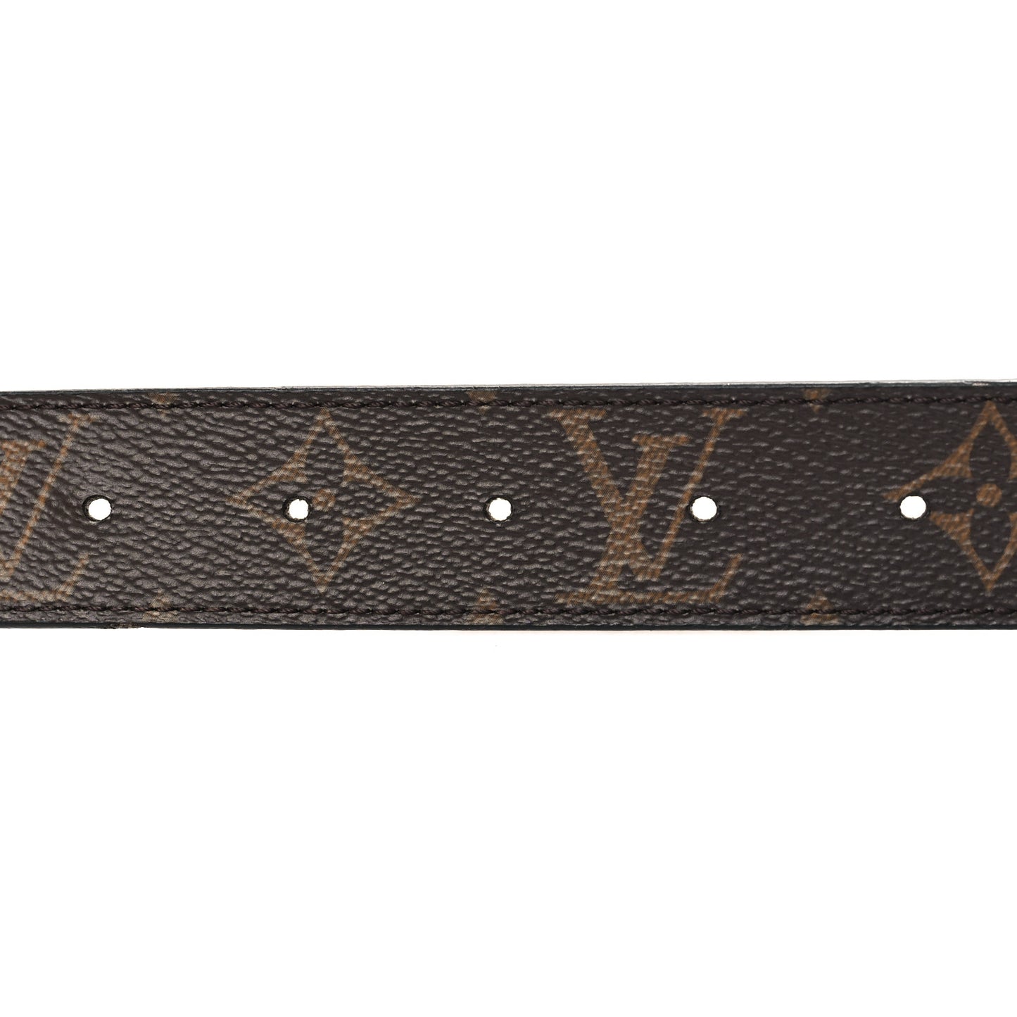 Calfskin Monogram 30mm LV Initiales Reversible Belt 75 30 Black