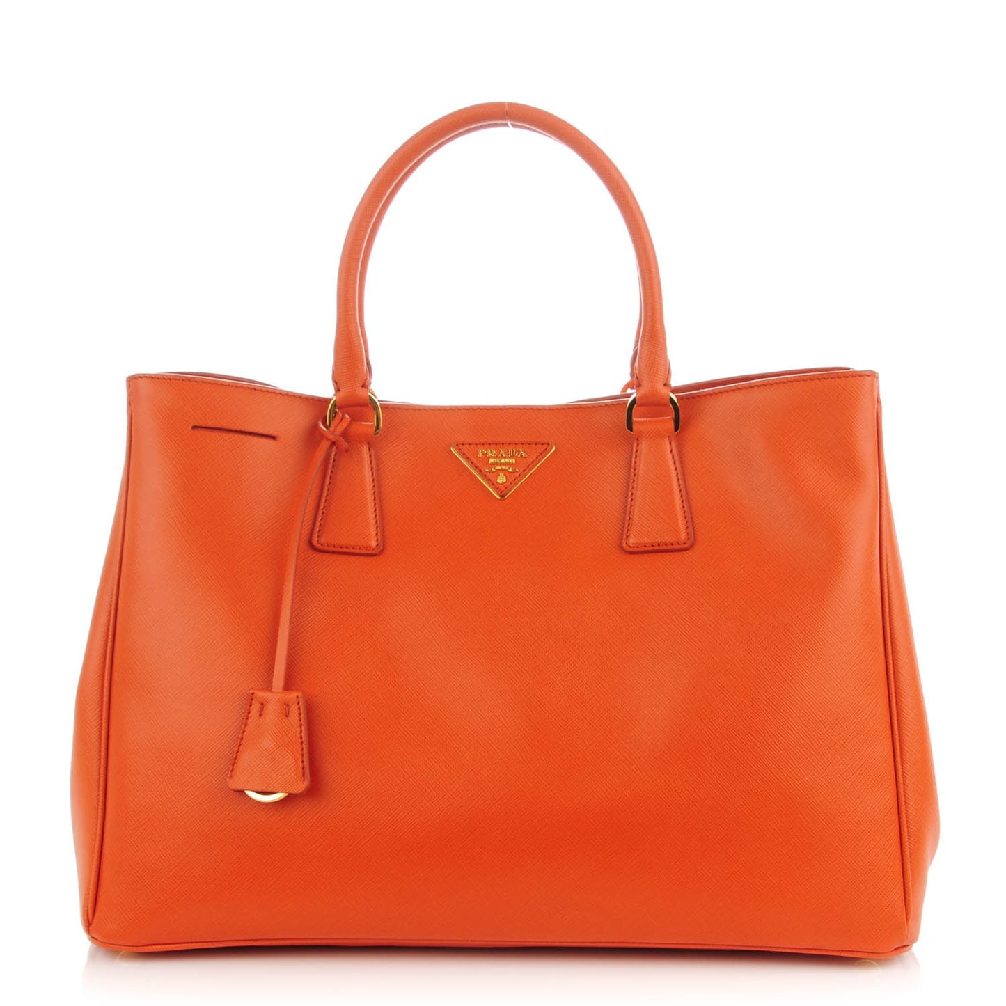 Saffiano Lux Large Tote Papaya