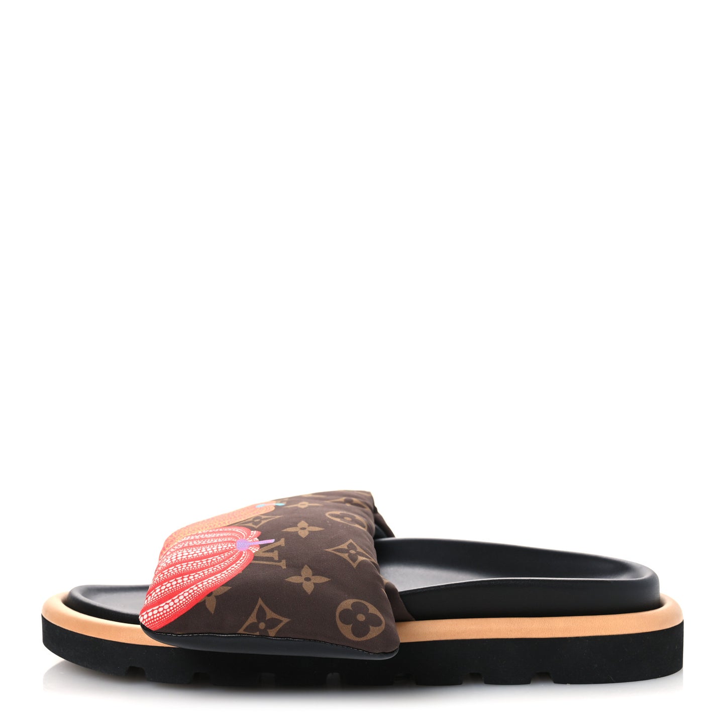 LV X YK Nylon Monogram Pumpkins Pool Pillow Comfort Mule 40