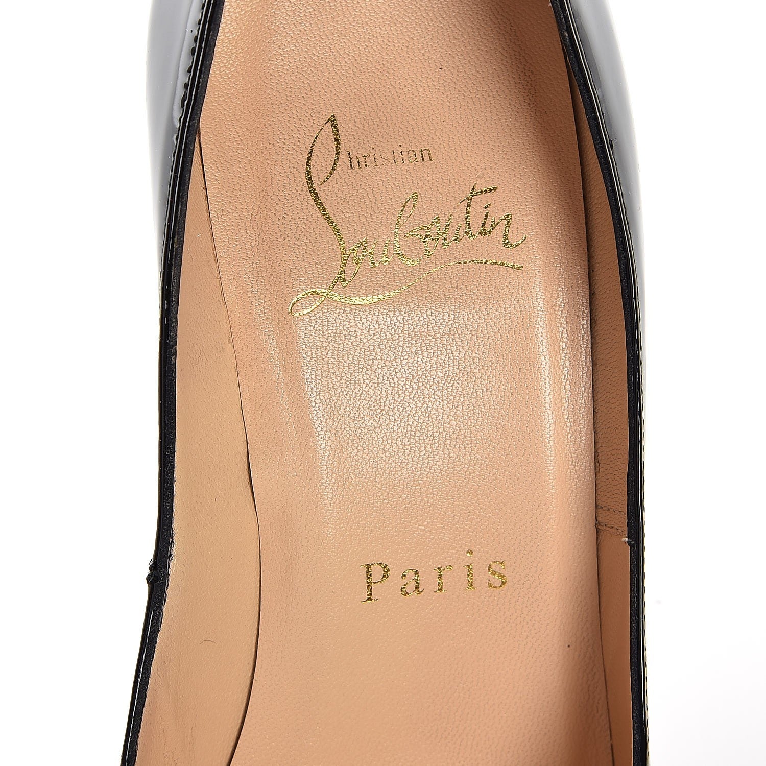Christian Louboutin Patent Decollete 554 100 Pumps 35 Black 9 of 9