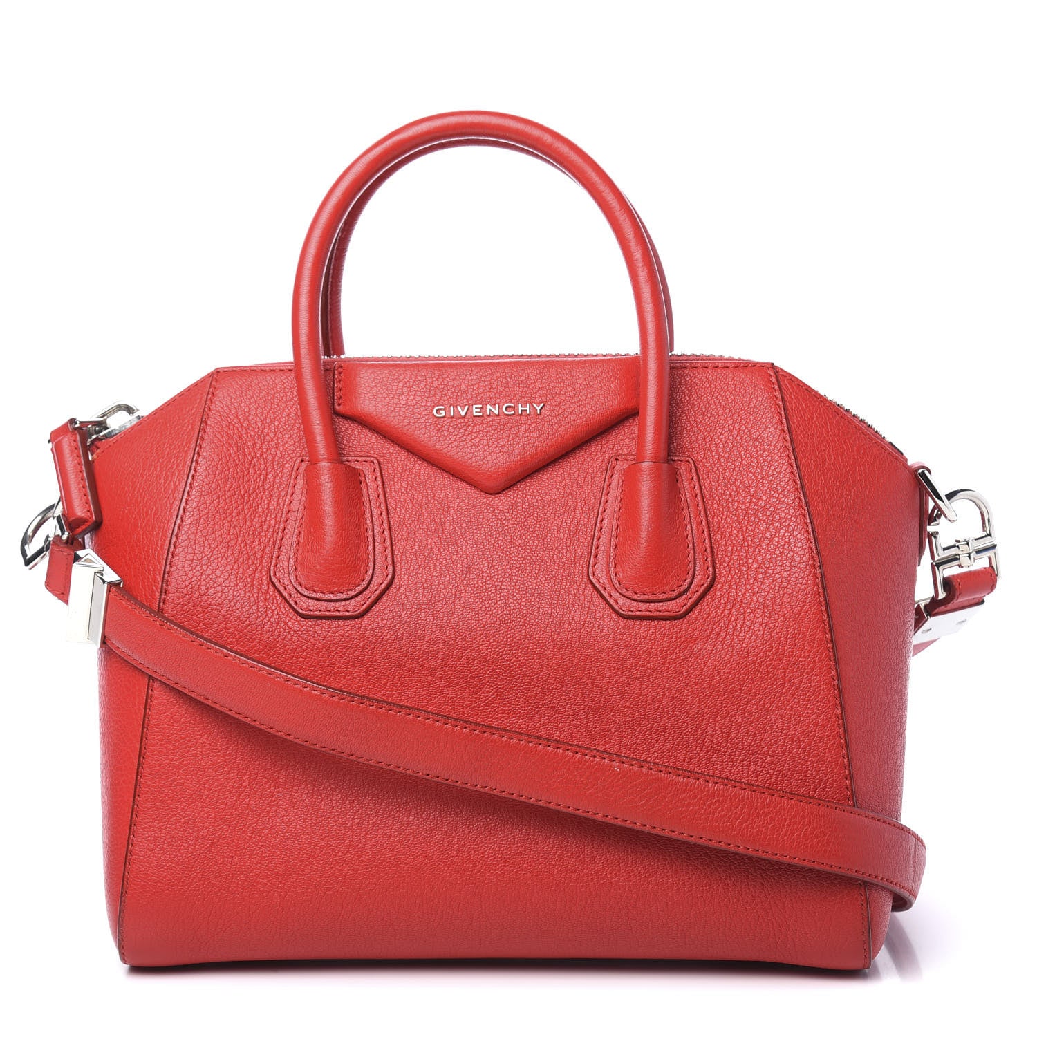 Givenchy Sugar Goatskin Small Antigona Red 1 of 13