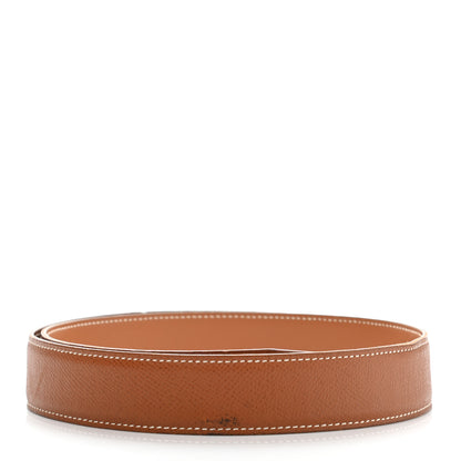 Hermes Box Courchevel 32mm Belt Strap 70 Gold 2 of 10