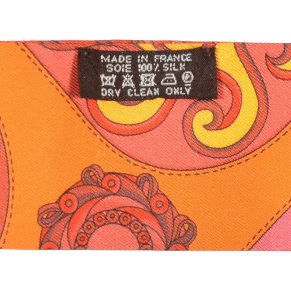 Silk Festival des Amazones Twilly Orange Vermilion Golden Yellow