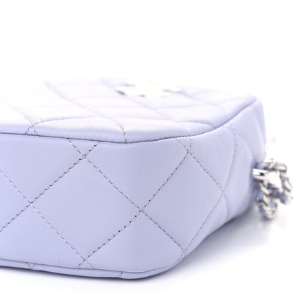 Chanel Lambskin Quilted Vertical My Perfect Camera Case Light Purple 9 of 9