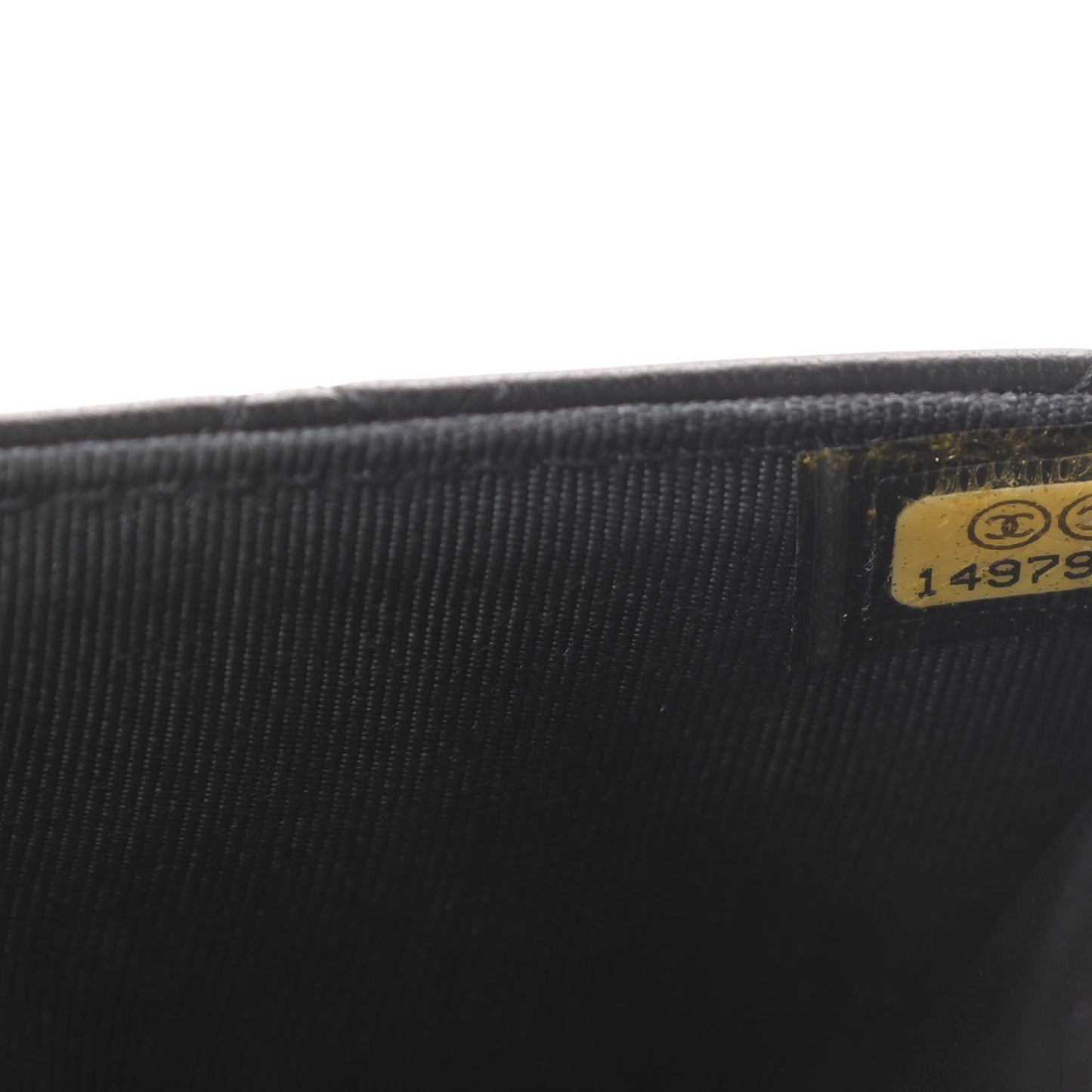Lambskin Quilted Wallet On Chain WOC Black