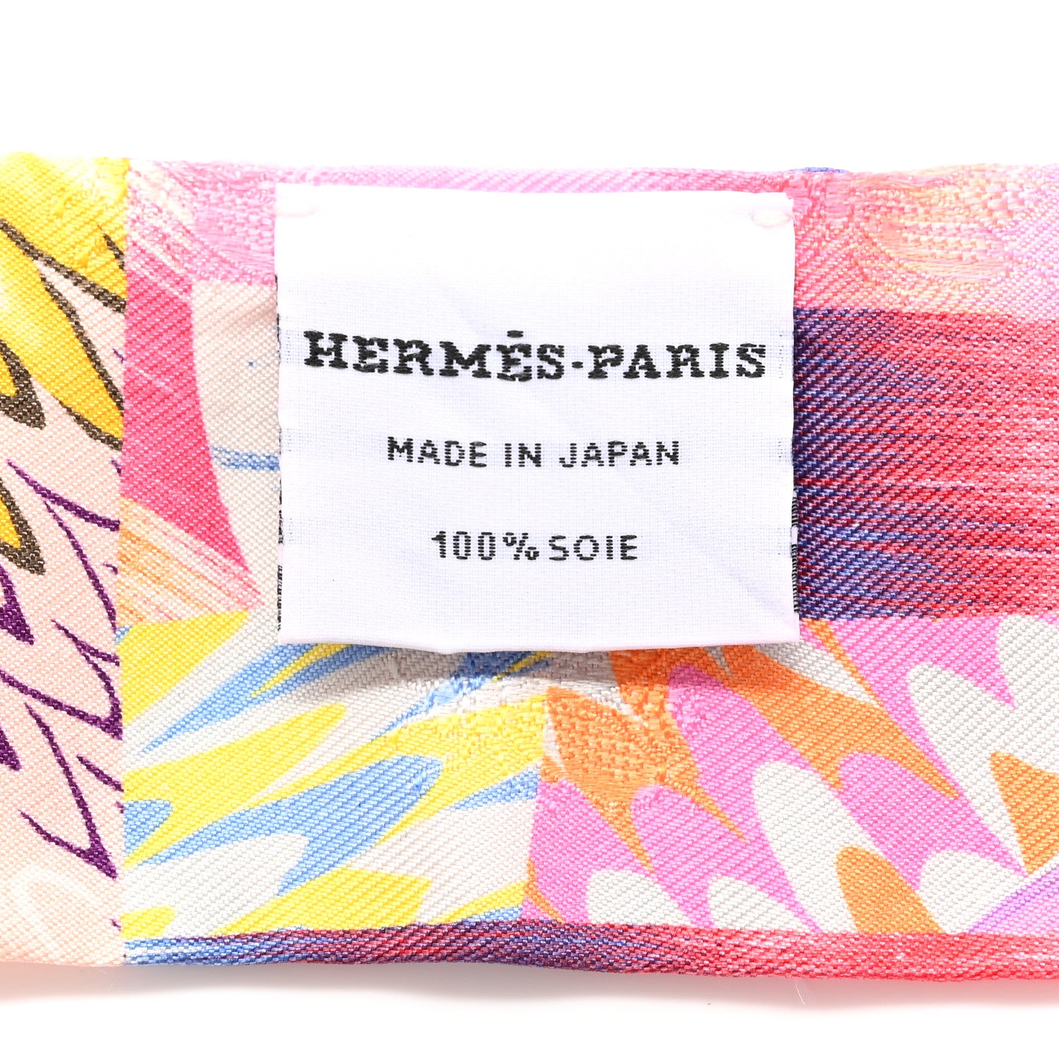 Hermes Silk All Over Marble Silk Twilly Rose Multicolor Ocre 3 of 8