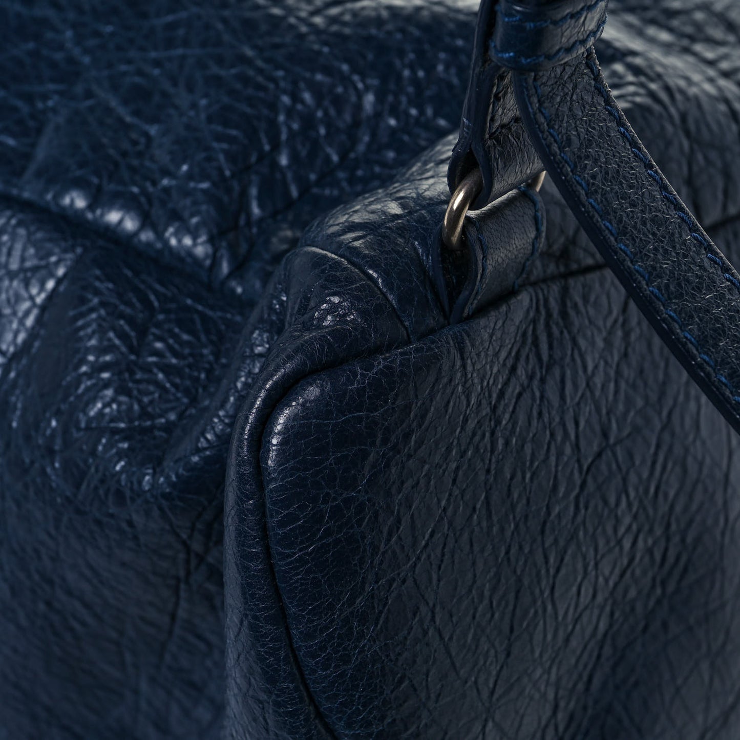 Agneau Classic Hardware S Traveler Backpack Blue Obscur